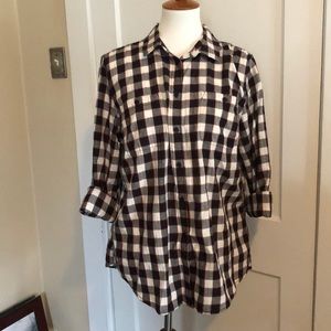 Flannel button down shirt